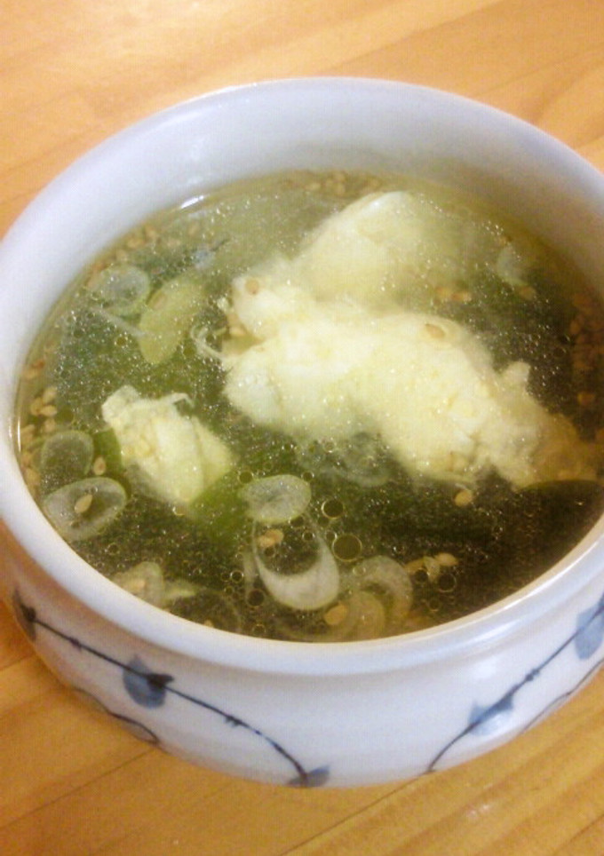 簡単！卵とわかめの中華スープ-レシピのメイン写真