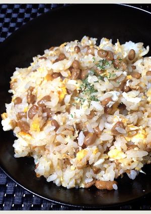 【簡単】子供も大好き、納豆炒飯-レシピのメイン写真