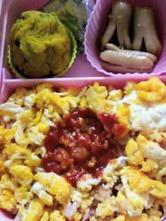 炒り玉子で*オムライス弁当-レシピのメイン写真