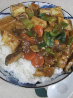 家常会飯(家常豆腐のかけごはん)みんと風-レシピのメイン写真