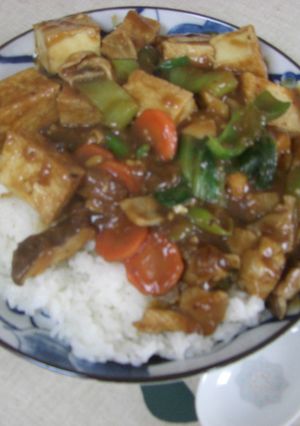 家常会飯（家常豆腐のかけごはん）みんと風-レシピのメイン写真