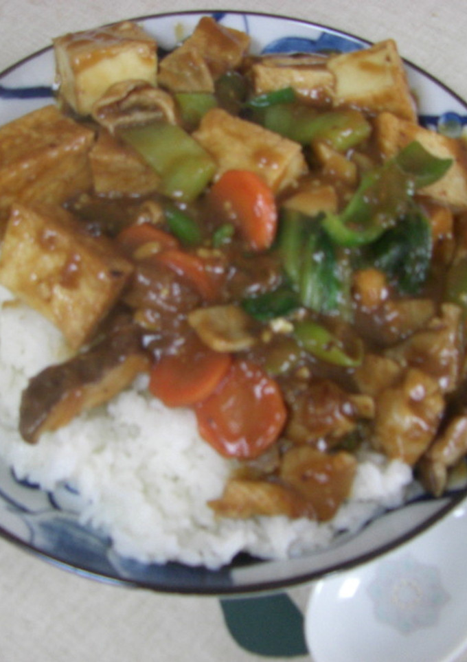 家常会飯（家常豆腐のかけごはん）みんと風-レシピのメイン写真
