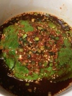 エゴマの葉の醤油漬け(ケンニプ)-レシピのメイン写真
