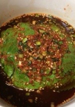 エゴマの葉の醤油漬け(ケンニプ)-レシピのメイン写真