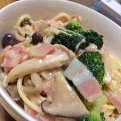 クリームパスタ-レシピのメイン写真