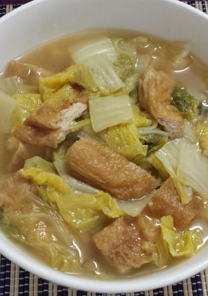 白菜と油揚げの炊いたん♪-レシピのメイン写真