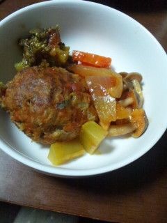 野菜入りハンバーグ トマト煮-レシピのメイン写真