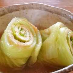 タケノコ白菜と大判あげの巻煮-レシピのメイン写真