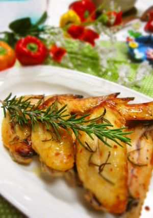 ❀鶏手羽先のスイチリハーブ焼き❀-レシピのメイン写真