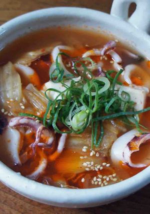 いかと豆腐のキムチスープ-レシピのメイン写真