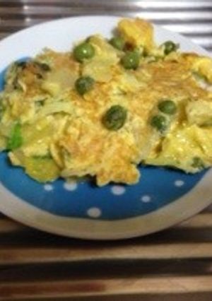 野菜たっぷり卵焼き-レシピのメイン写真
