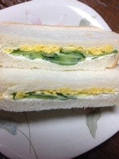 炒り卵のサンドイッチ-レシピのメイン写真