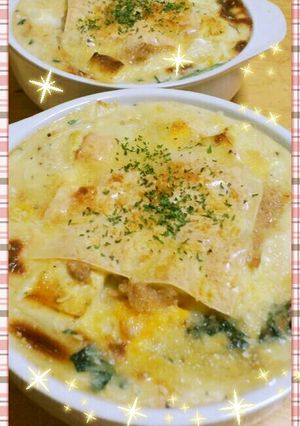簡単♪長ねぎとツナのクリームグラタン-レシピのメイン写真