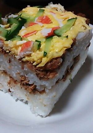 簡単!サバ缶で押し寿司-レシピのメイン写真