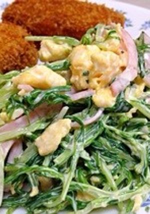 ❤︎水菜サラダ〜玉子入り❤︎-レシピのメイン写真