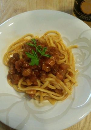 ベーコンとタマネギのパスタ♪-レシピのメイン写真