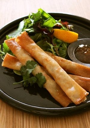 もっちり蓮根とエビのスティック春巻き-レシピのメイン写真