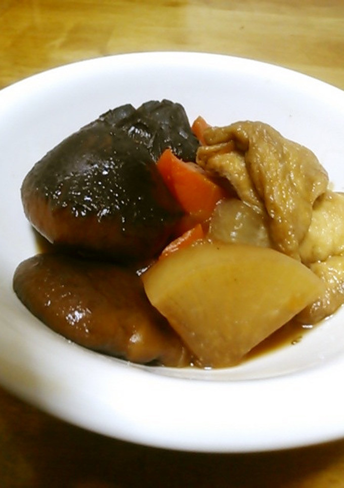 大根、にんじん、しいたけと油揚げの煮物-レシピのメイン写真
