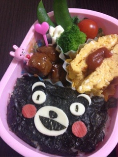 簡単キャラ弁☆くまモン-レシピのメイン写真