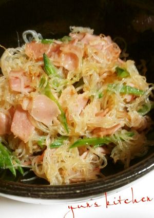 超簡単★しらたきのベーコン炒め-レシピのメイン写真