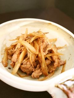 牛肉・ごぼうの甘辛煮。-レシピのメイン写真