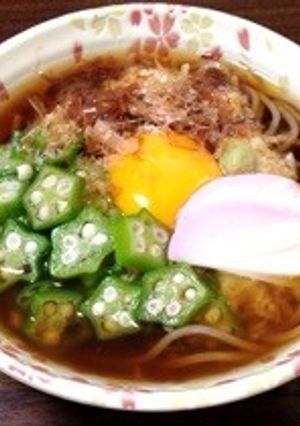 玄関開けたら5分で月見とろろそば（笑）-レシピのメイン写真
