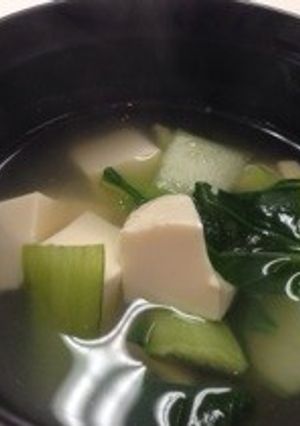 青梗菜と豆腐のスープ-レシピのメイン写真
