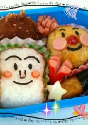 キャラ弁☆アンパンマン&しょくぱんまん-レシピのメイン写真
