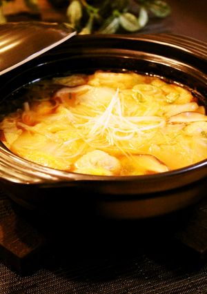 あったか～♪鶏ミンチ団子の簡単鍋-レシピのメイン写真