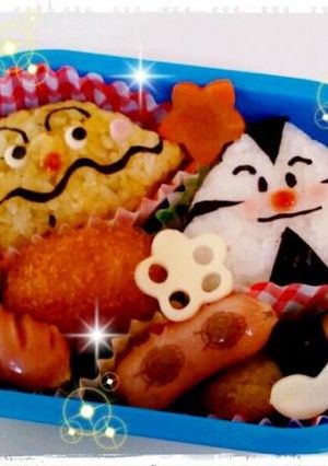 キャラ弁☆カレーパンマン&おむすびまん-レシピのメイン写真