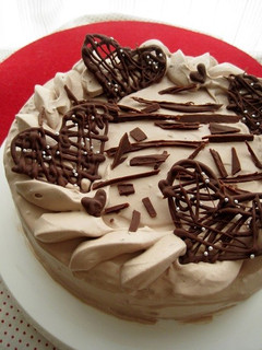 バレンタインデコレーションケーキ-レシピのメイン写真