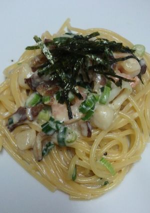 和風なシーフードクリームパスタ-レシピのメイン写真