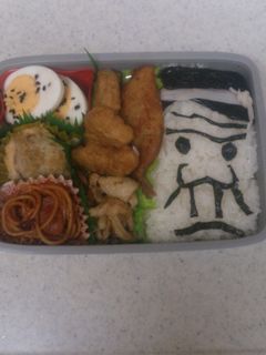 キャラ弁。バカボンのパパ-レシピのメイン写真