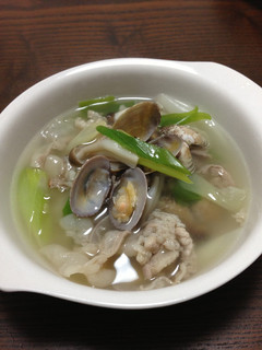 冬にあったかあさりと豚のスープ-レシピのメイン写真