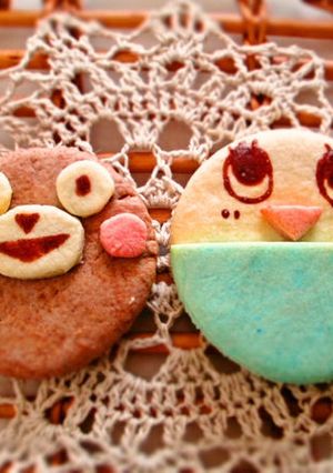 くまモン＆ふなっしーの型抜きクッキー-レシピのメイン写真