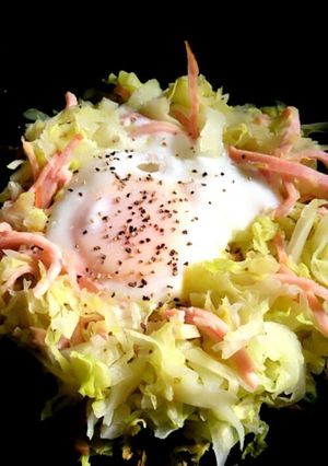 忙しい朝もたっぷりお野菜☆巣ごもり卵-レシピのメイン写真