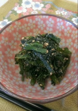 ビタミンたっぷりほうれん草のゴマ和え-レシピのメイン写真