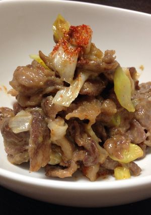 【超おすすめッ！】ラム肉のネギ味噌炒め☆-レシピのメイン写真