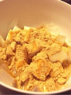 牛乳寒天きな粉がけ☆ダイエットレシピ☆-レシピのメイン写真