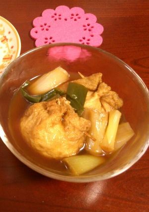 鶏つくねの巾着煮＊-レシピのメイン写真