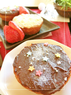 簡単⋆かわいい♡塩チョコカスタードケーキ-レシピのメイン写真
