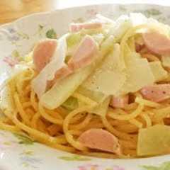 白菜と大根のにんにくマヨパスタ-レシピのメイン写真