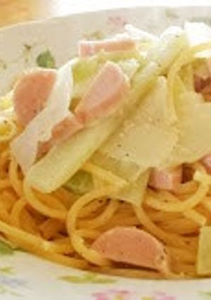 白菜と大根のにんにくマヨパスタ-レシピのメイン写真
