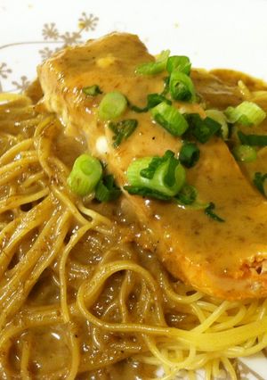材料５つ☆お手軽☆カニみそパスタ☆-レシピのメイン写真