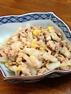 ズボラ飯副菜☆白菜としいたけの簡単ツナ煮-レシピのメイン写真