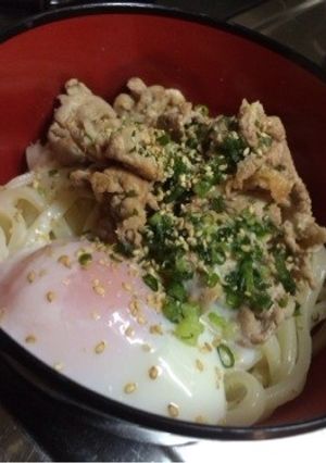 疲労回復！豚肉のぶっかけうどん-レシピのメイン写真
