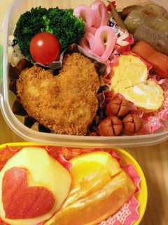 ♡ハートがいっぱいお弁当♡-レシピのメイン写真