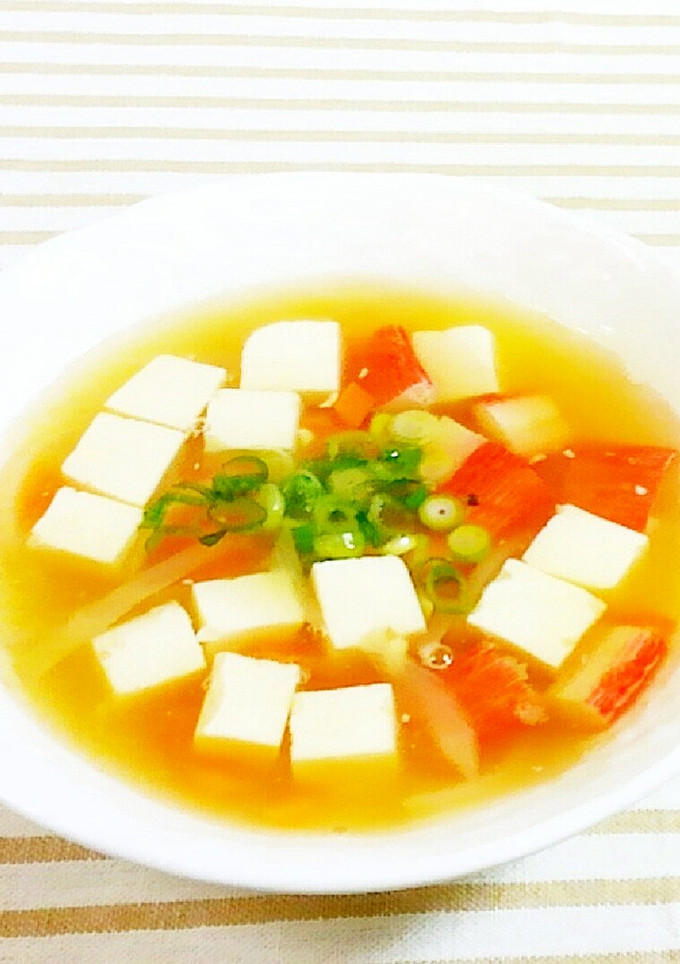 豆腐とカニ蒲鉾・玉葱のとろとろ煮♪-レシピのメイン写真