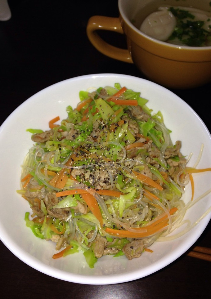 簡単☆野菜と春雨の中華風炒め-レシピのメイン写真