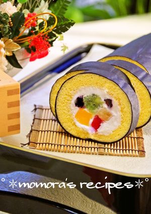 HMで簡単♡節分に恵方巻きロールケーキ-レシピのメイン写真